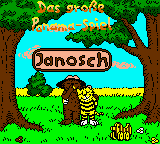Janosch: Das Grosse Panama Spiel title screen for GameBoy Color